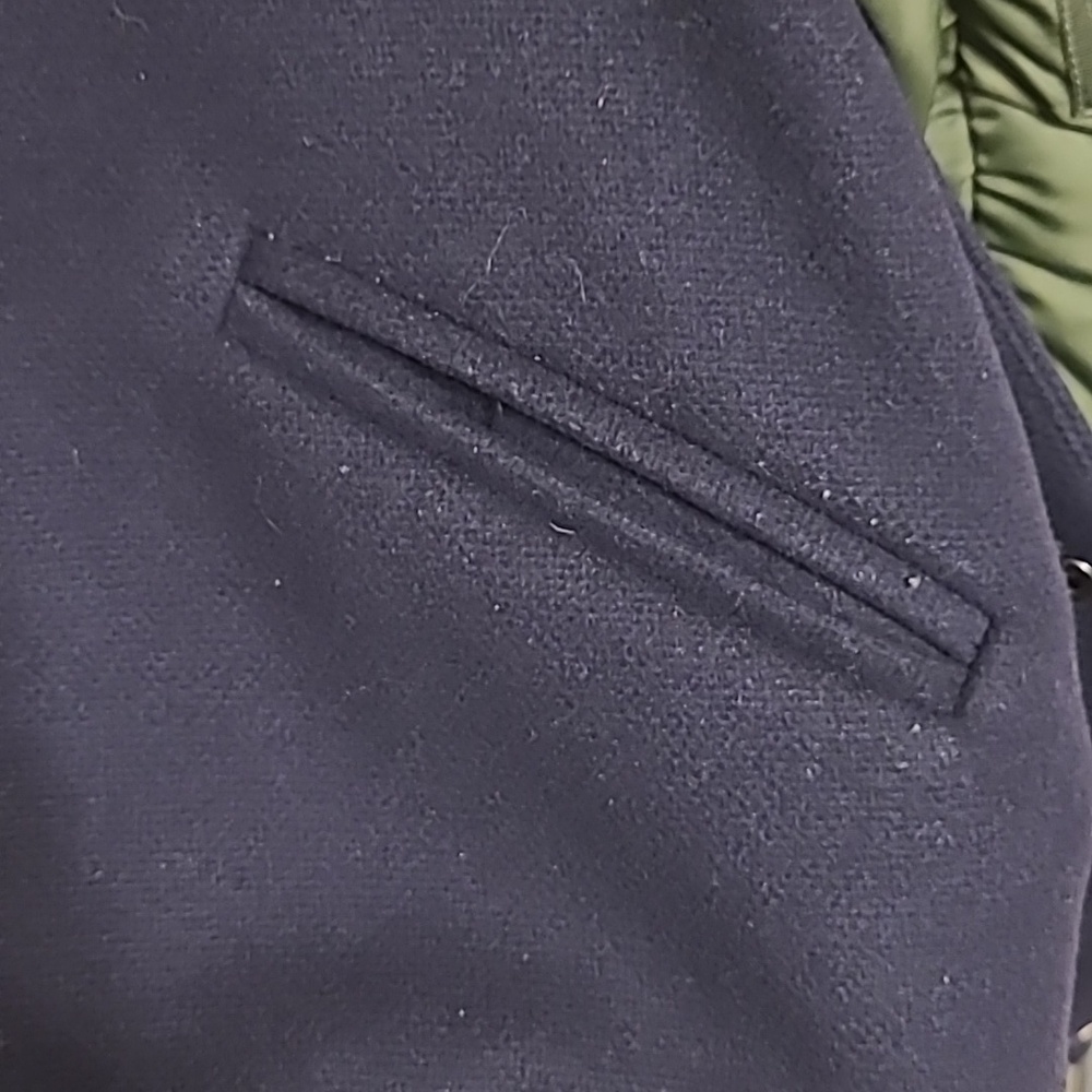 Veronica Beard Blue Green Varsity Jacket Wool Blend S - Picture 8 of 9